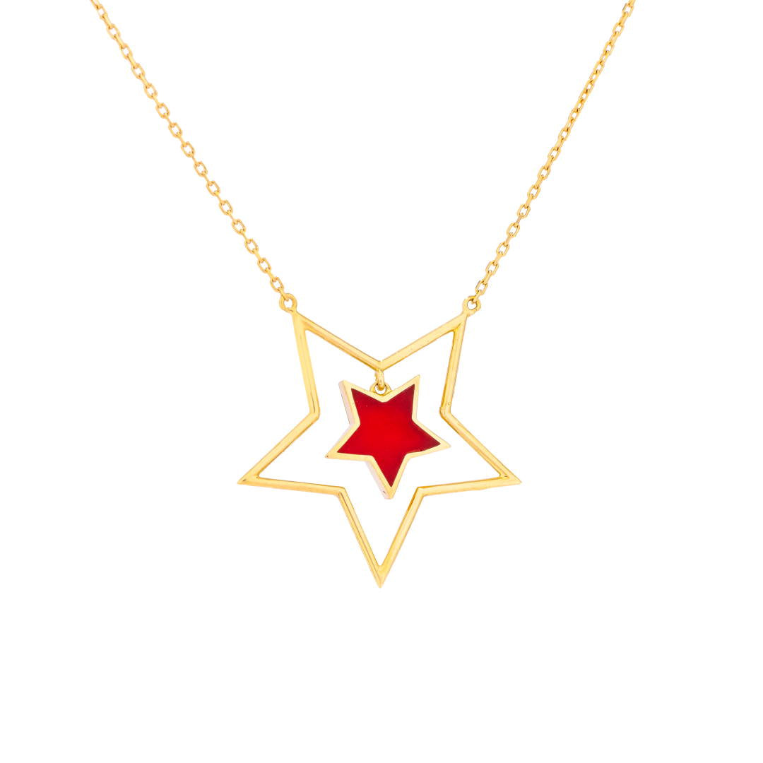 Uranus 18K Yellow Gold Necklace