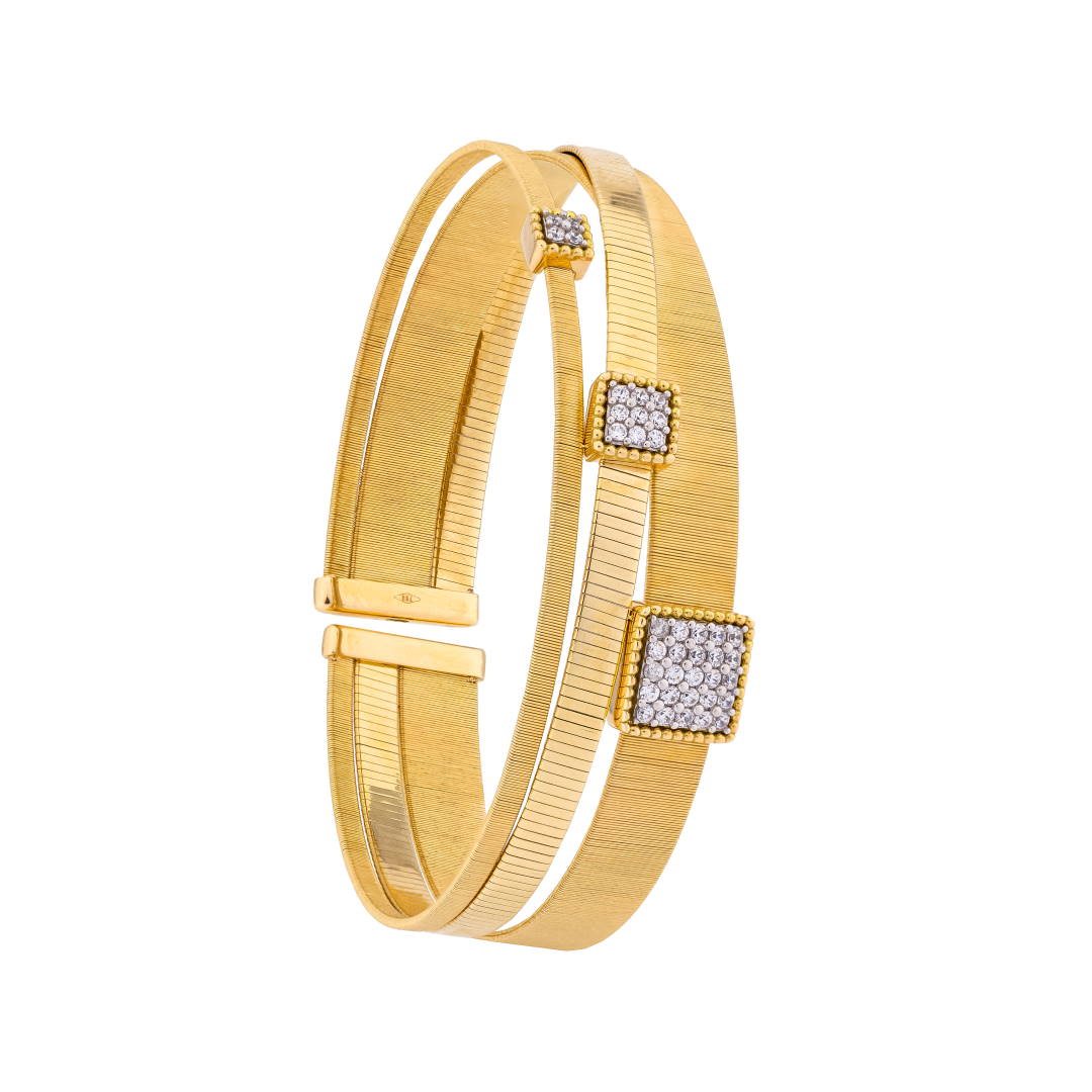 Rayka 18K Yellow Gold Bangle