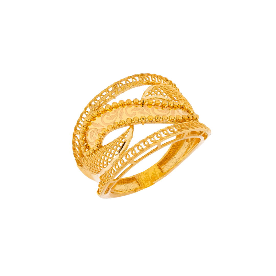 Diyara 21K Yellow Gold Ring