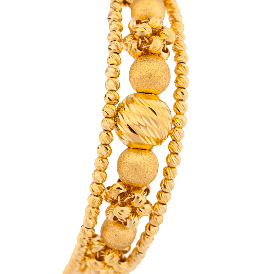 Rayka 21K Yellow Gold Bangle