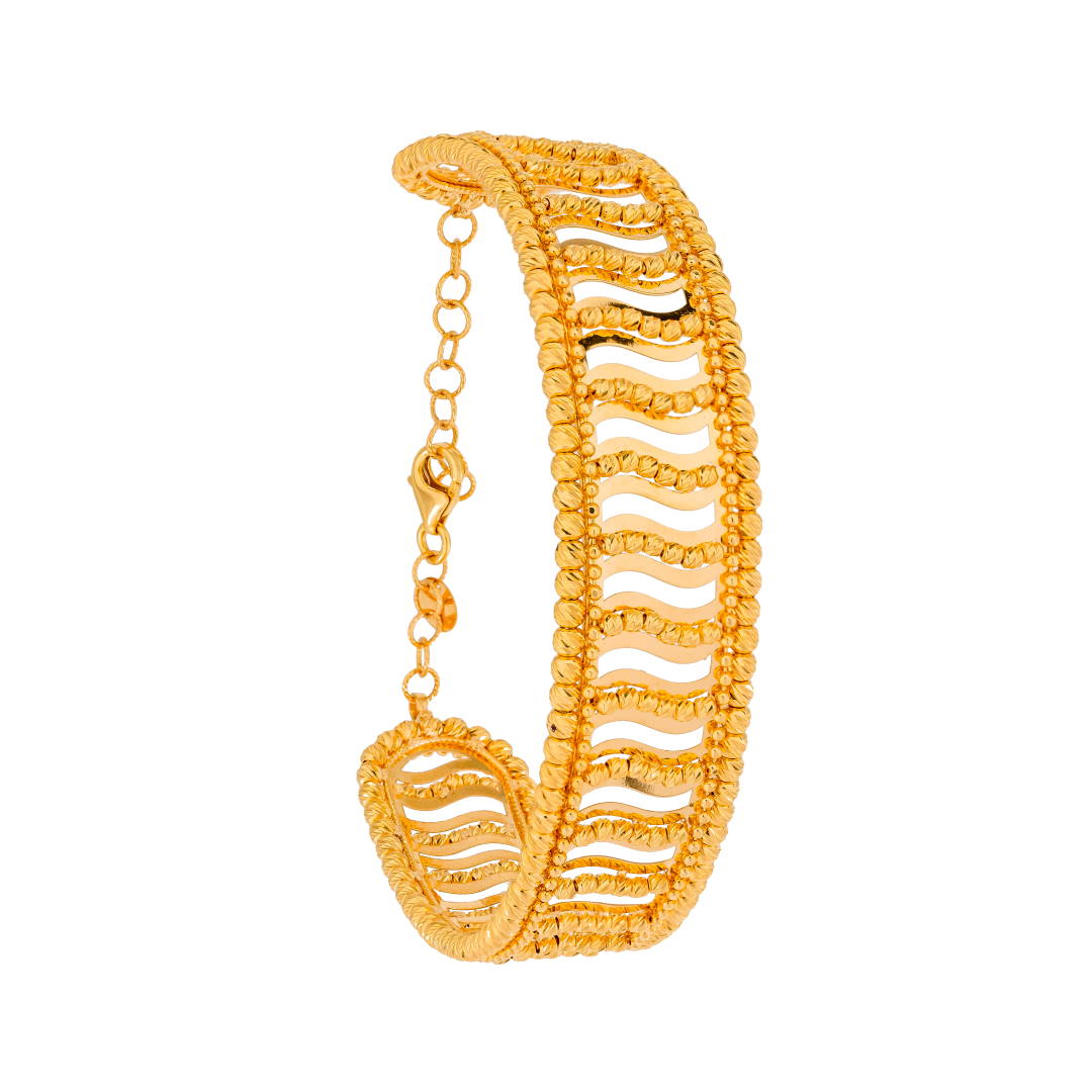 Rayka 21K Yellow Gold Bangle