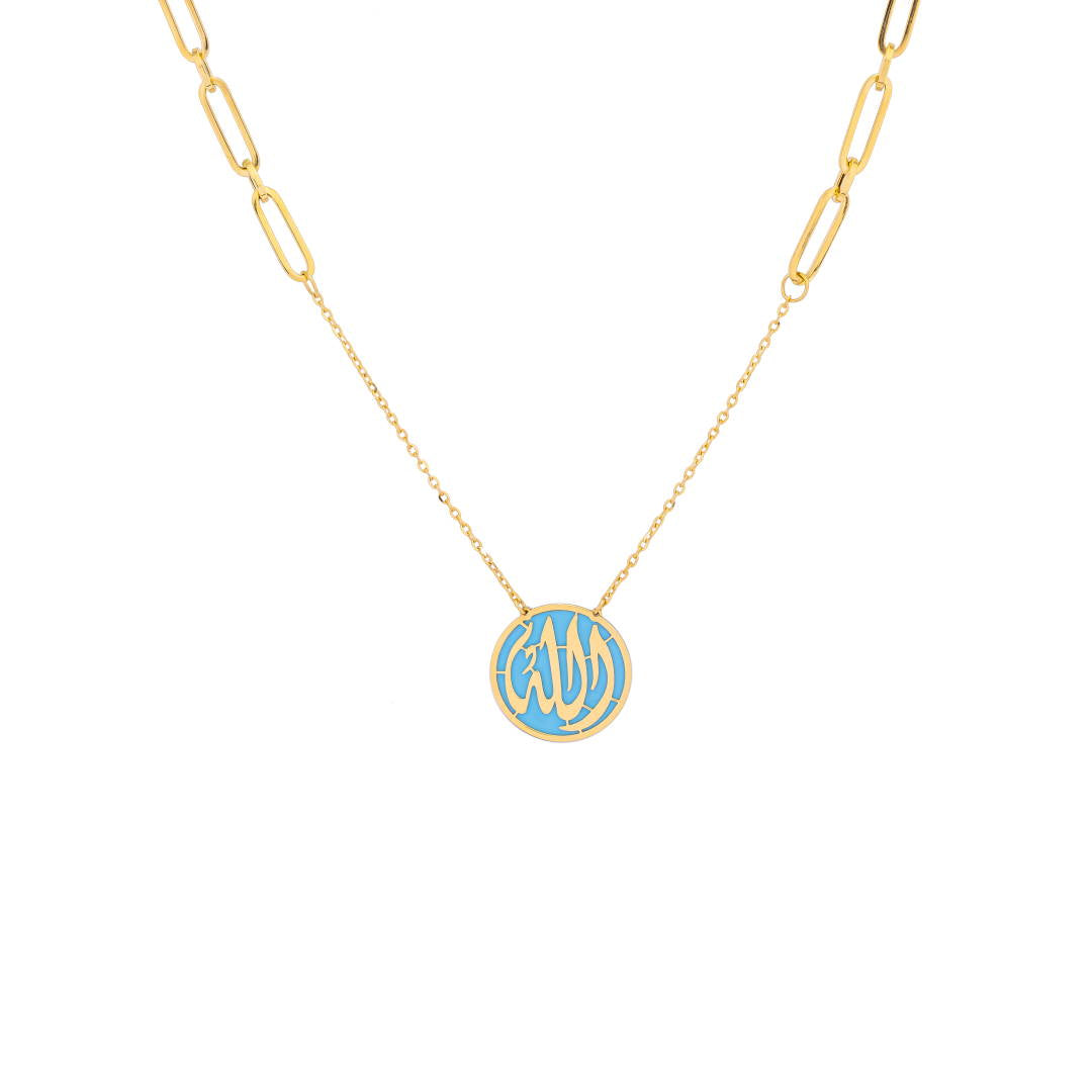 Uranus 18K Yellow Gold Necklace