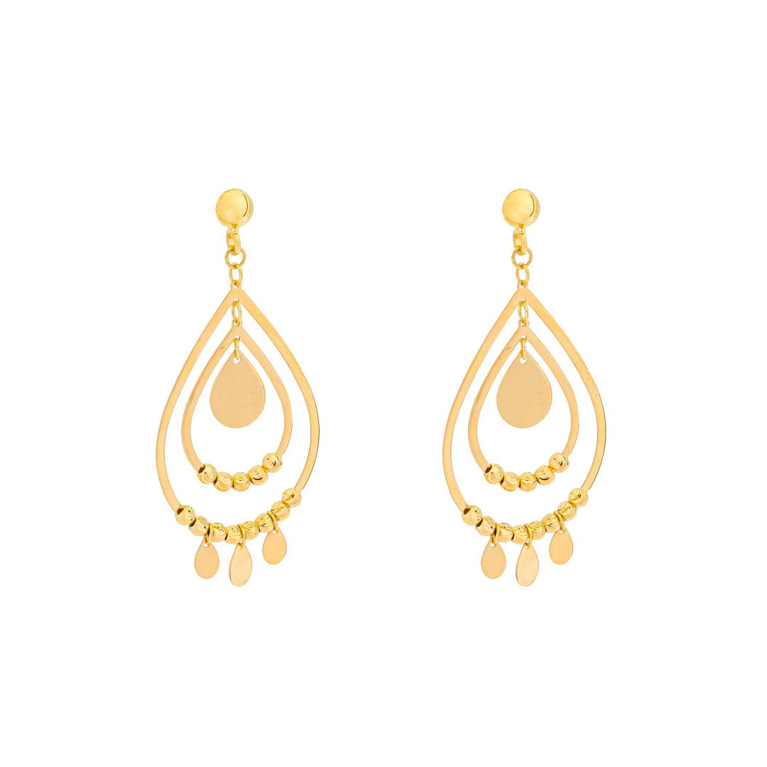 Lavin 18K Yellow Gold Earring