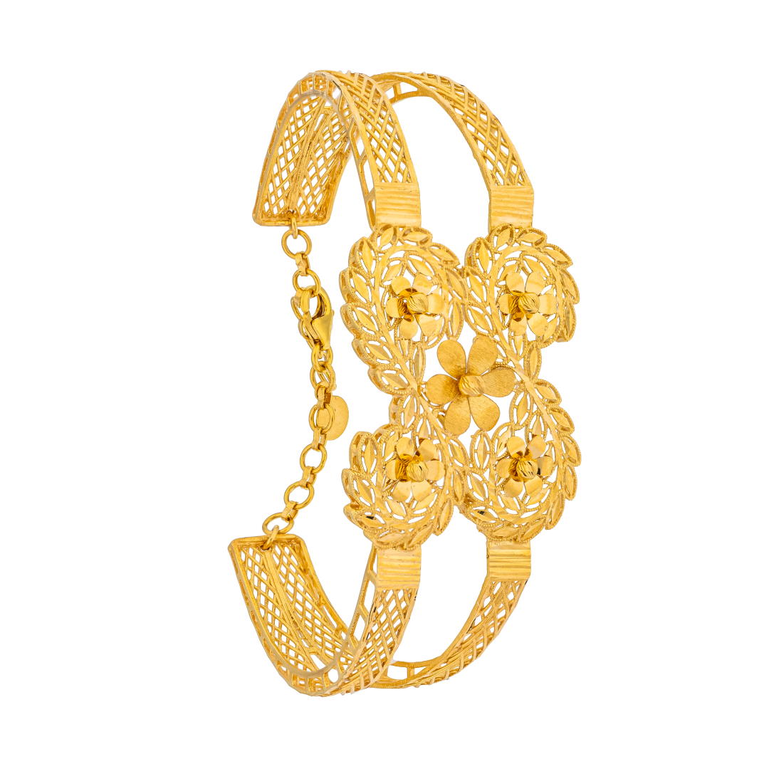 Rayka 21K Yellow Gold Bangle