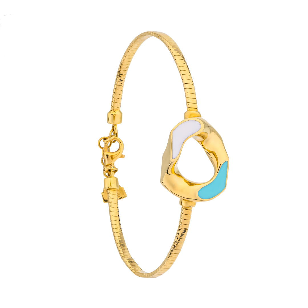 Uranus 18K Yellow Gold Bangle