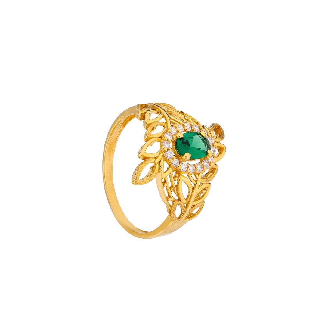 Diyara 21K Yellow Gold Ring