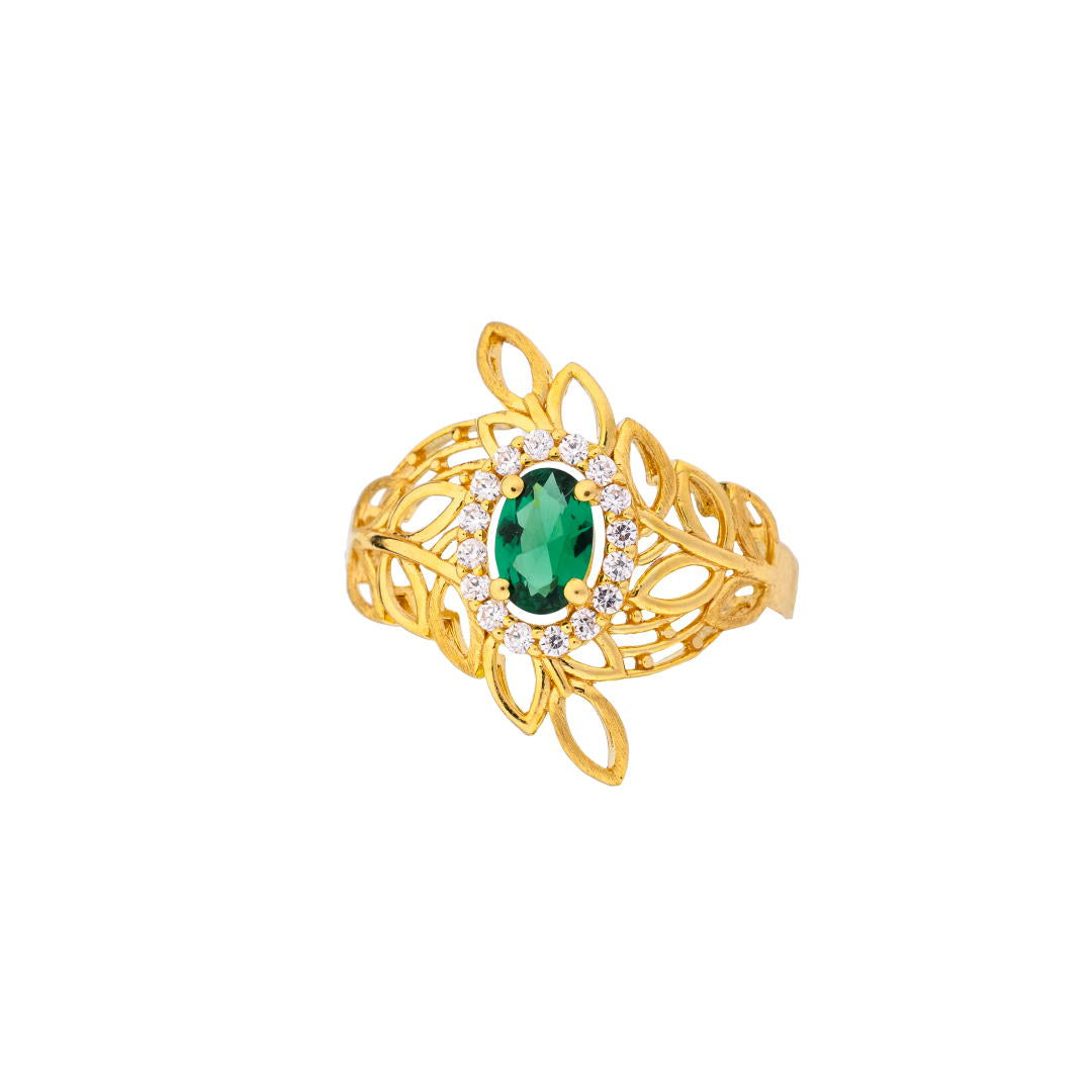 Diyara 21K Yellow Gold Ring