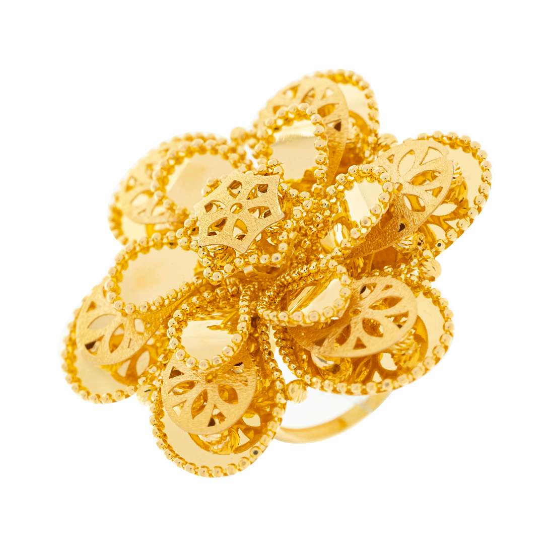 Diyara 21K Yellow Gold Ring