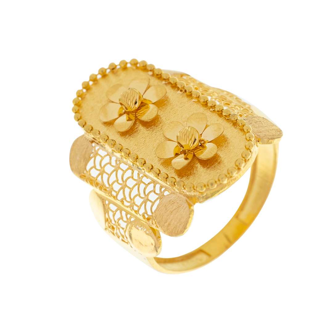 Diyara 21K Yellow Gold Ring