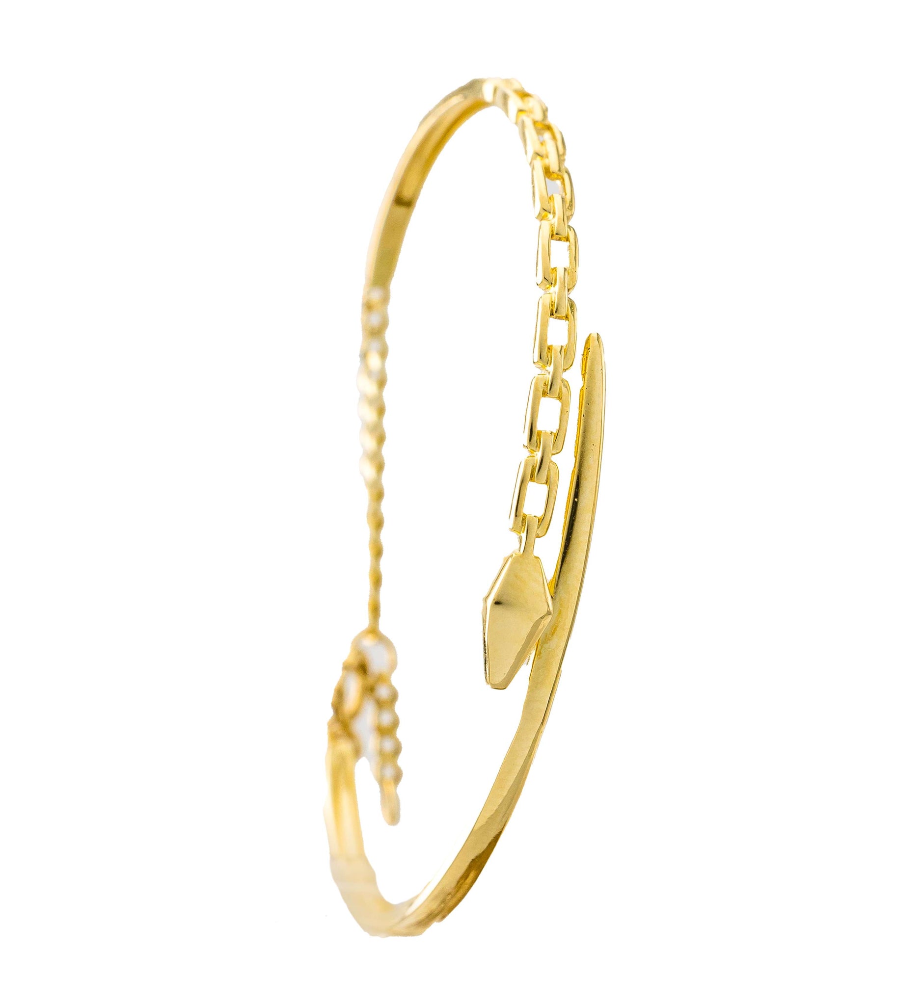 Lavin 18K Yellow Gold Bangle