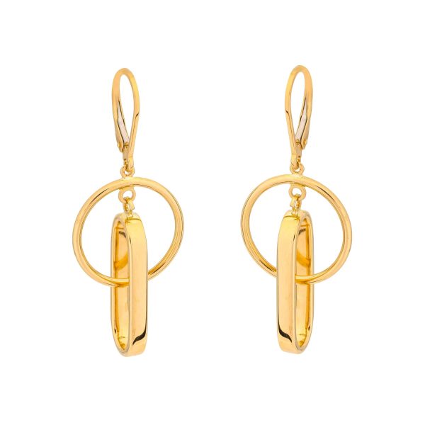 Lavin Orbit Drop Earrings – 18K Gold