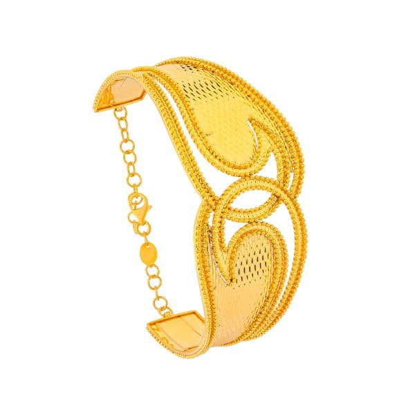 Eclat Curve 21K Gold Bracelet