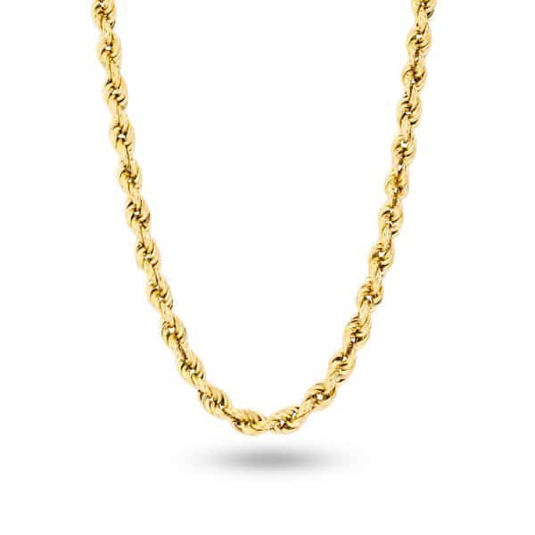 Rope Twist 18K Gold Chain