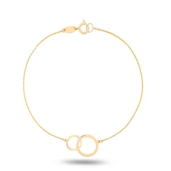Intertwined 18K Gold Bracelet