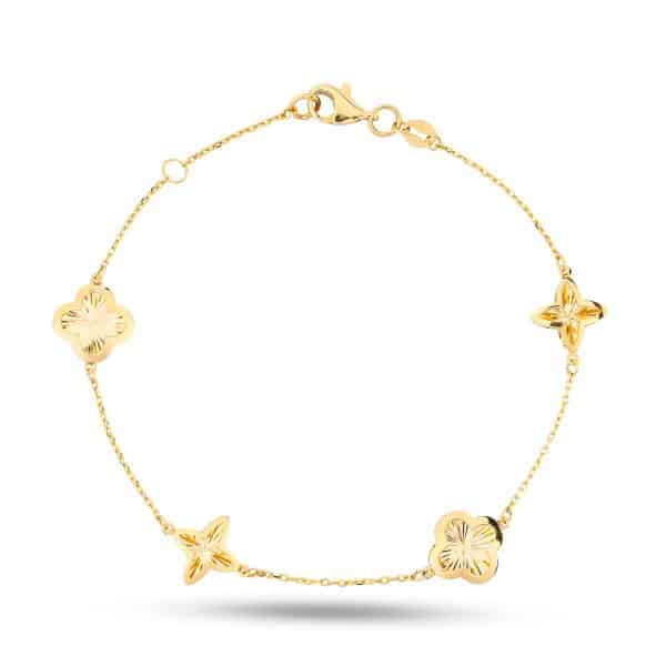 Fleur Essence 18K Gold Bracelet