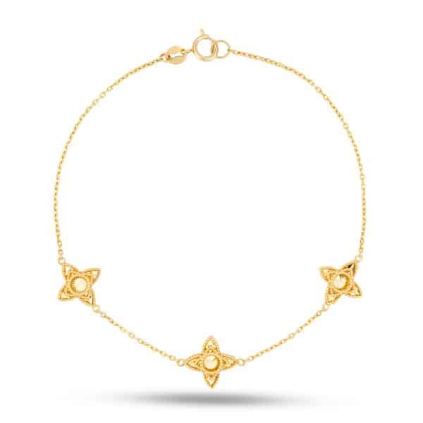 Fleur Harmony 18K Gold Bracelet