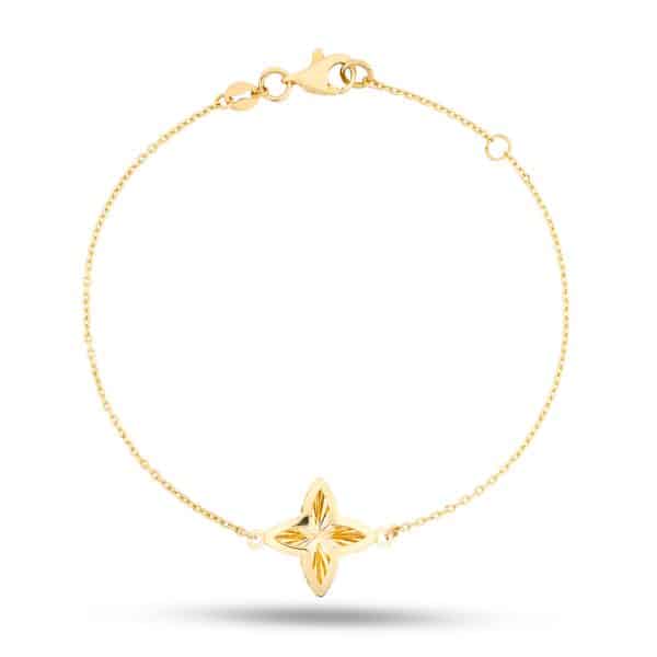 Century Clover Star Bracelet — 18K Yellow Gold