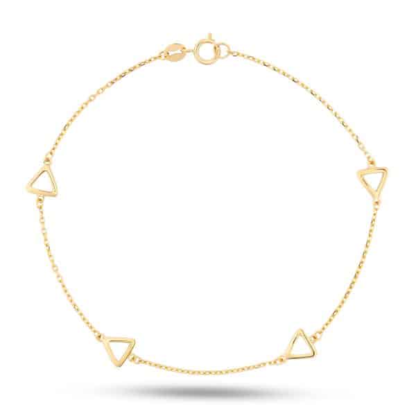 Triangle Stations 18K Bracelet