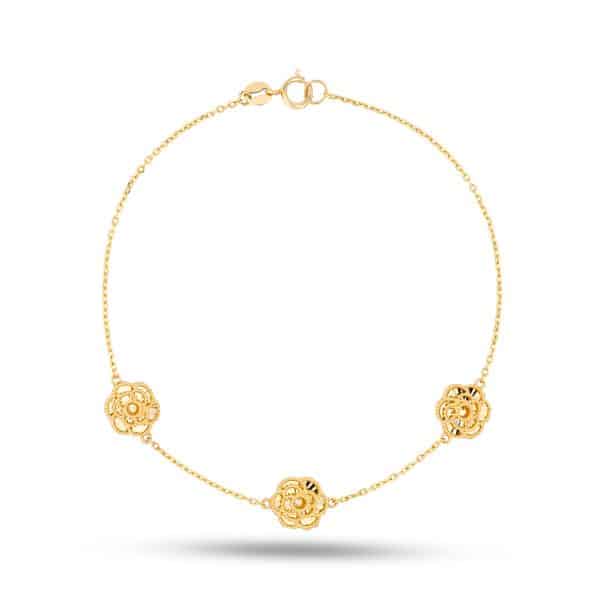 Rosette Trio 18K Bracelet