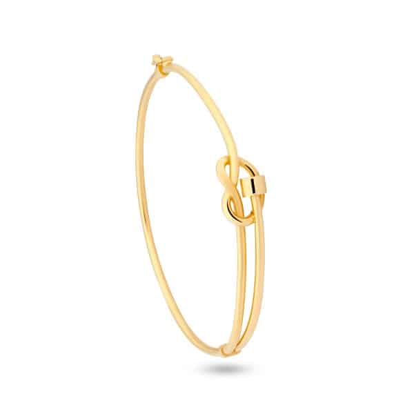 Infinity Knot 18K Gold Bracelet