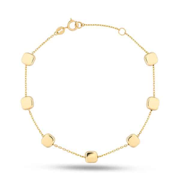 GeoCharm 18K Gold Bracelet