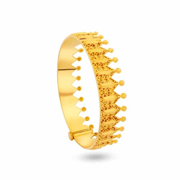 Crown Aura 21K Gold Bangle