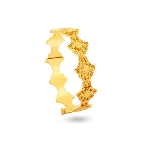 Royal Gleam 21K Gold Bangle