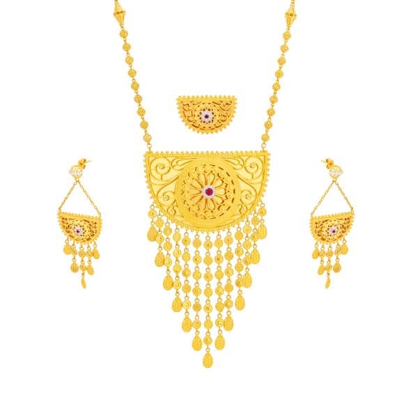 Hilal Mereya 21K Traditional Gold Set