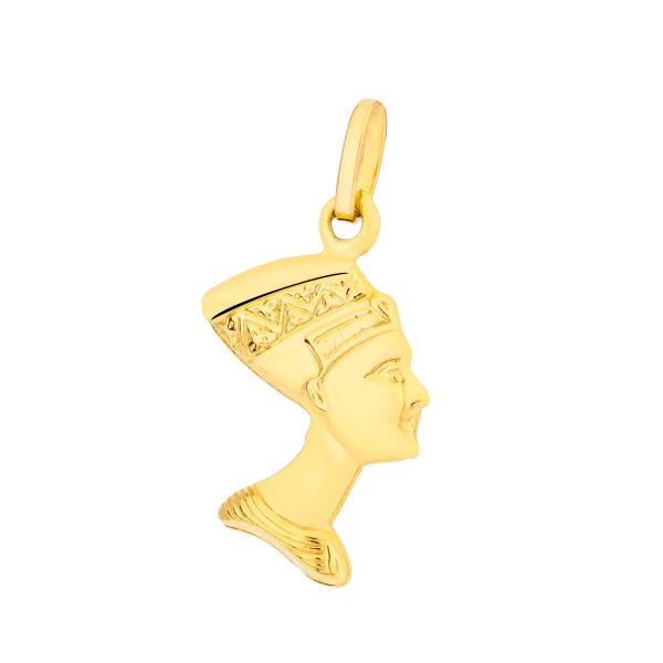 Homet 18K  Gold Nefertiti Pharaoh Pendant