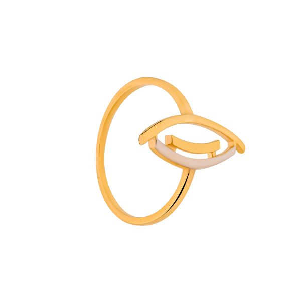 Lavin 18K Gold Dual-Tone Eye Ring