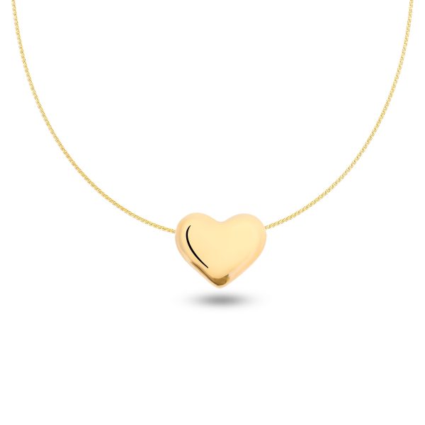 Lavin 18K Gold Heart Choker Necklace