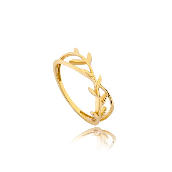 Lavin 18K Gold Olive leaves Ring