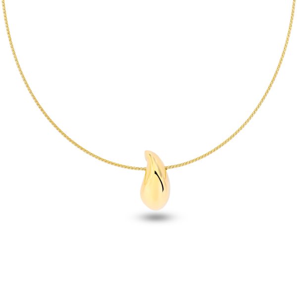 Lavin 18K  Gold Teardrop Necklace