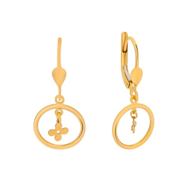 Lavin 18K Yellow Gold Earring