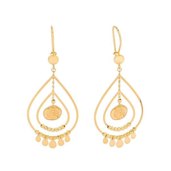 Lavin 18K Yellow Gold Earring