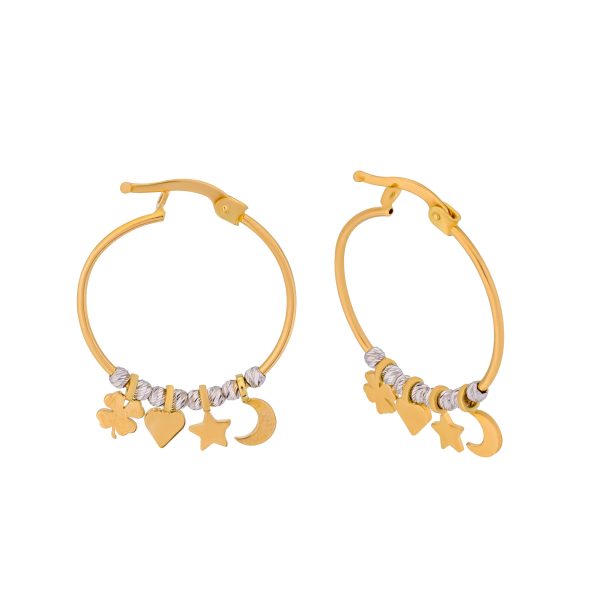 Lavin 18K Yellow Gold Earring