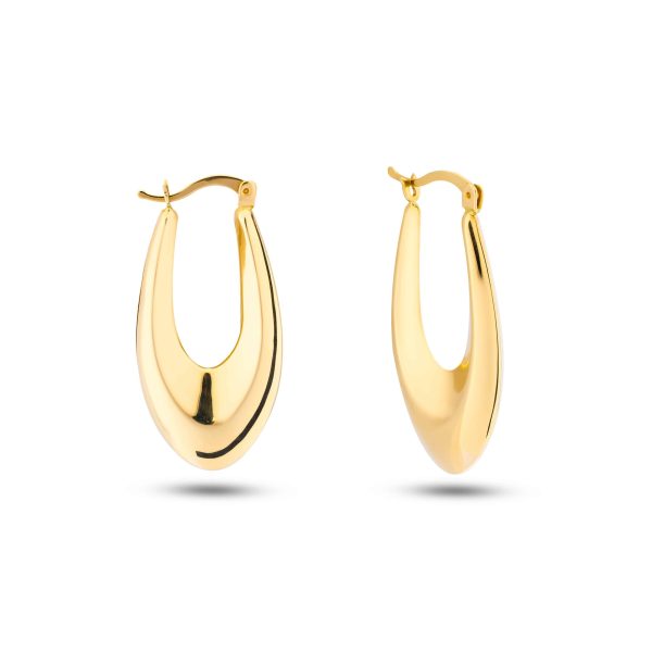 أقراط لافين من الذهب الأصفر عيار 18