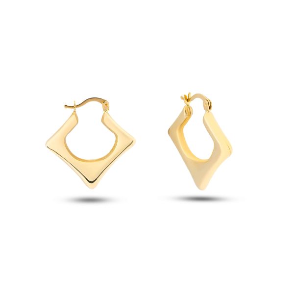 أقراط لافين من الذهب الأصفر عيار 18