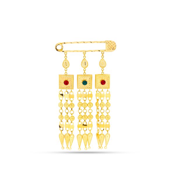Maysoora 21K Yellow Gold Pin