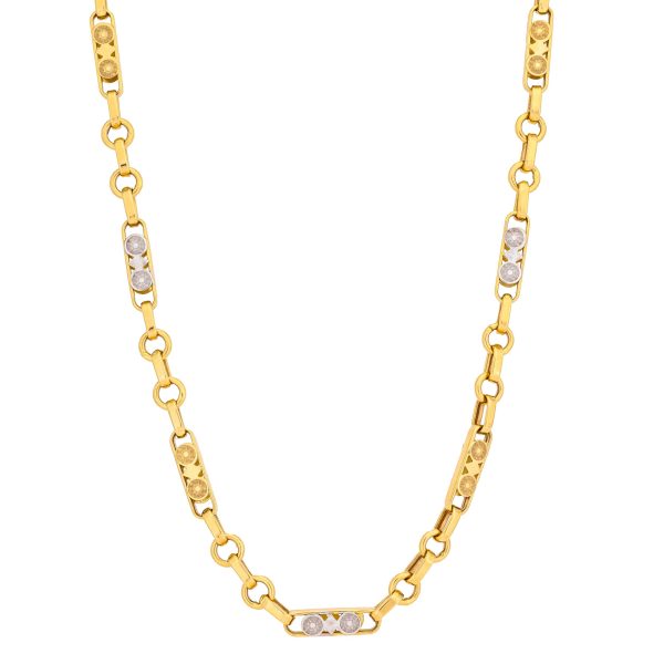 سلسلة باتيرا ذهب أصفر عيار 18 قيراط