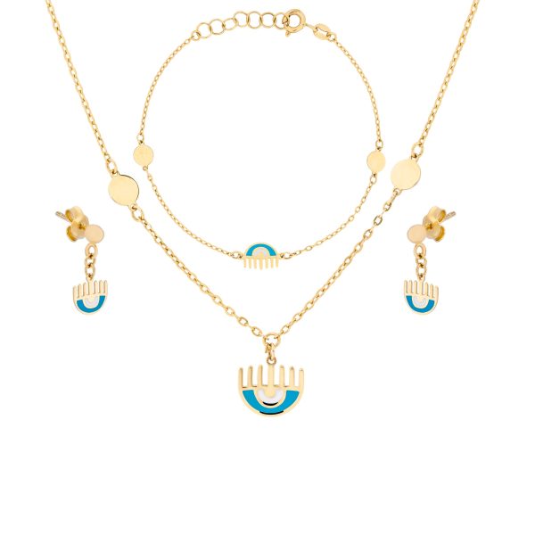 طقم أورانوس من الذهب عيار 18