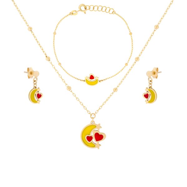 طقم أورانوس من الذهب عيار 18