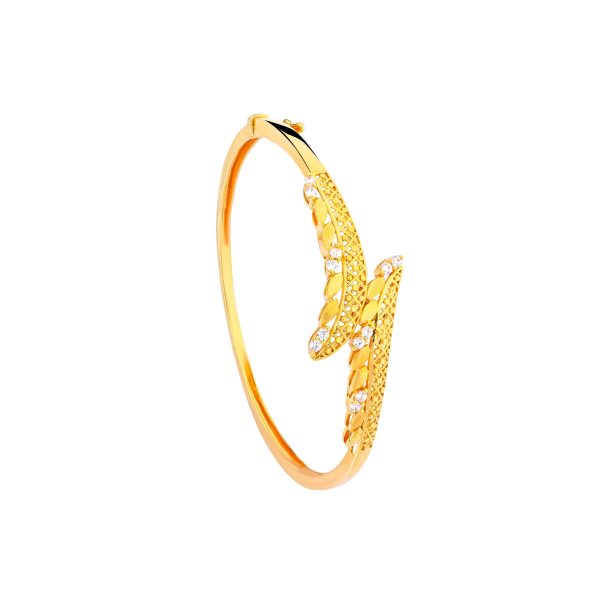 Rayka 21K Yellow Gold Bangle