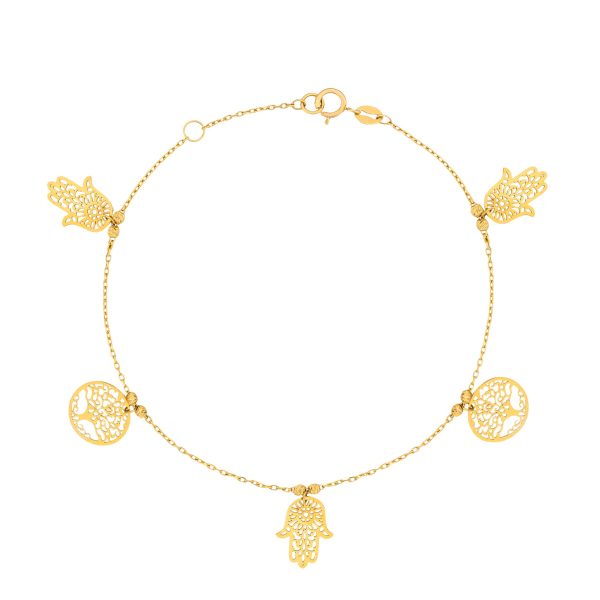 Lavin 18K Gold Hamsa Bracelet