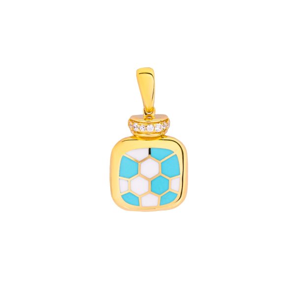 Uranus 18K Yellow Gold Pendant